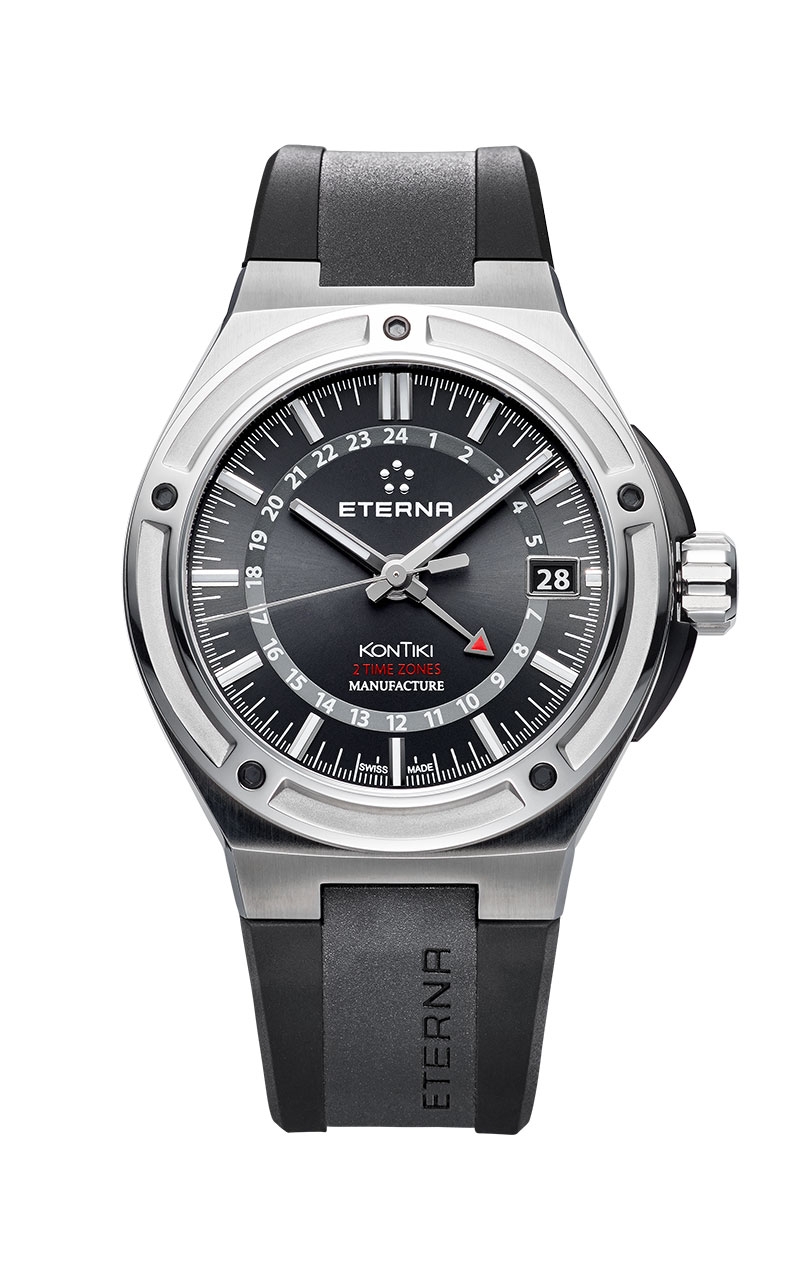 Eterna 7740.40.41.1289 : Royal KonTiki GMT Black / Rubber