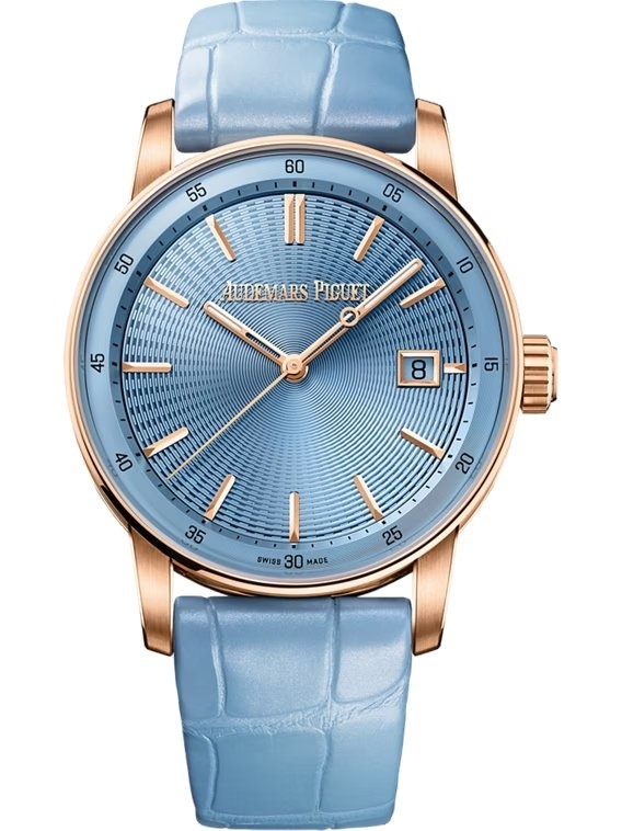Audemars Piguet 77410OR.OO.A344CR.01 : CODE 11.59 Automatic 38 Pink Gold / Light Blue