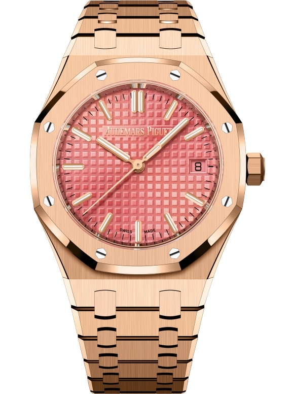 Audemars Piguet 77450OR.OO.1361OR.01 : Royal Oak Selfwinding 34 Pink Gold / Pink