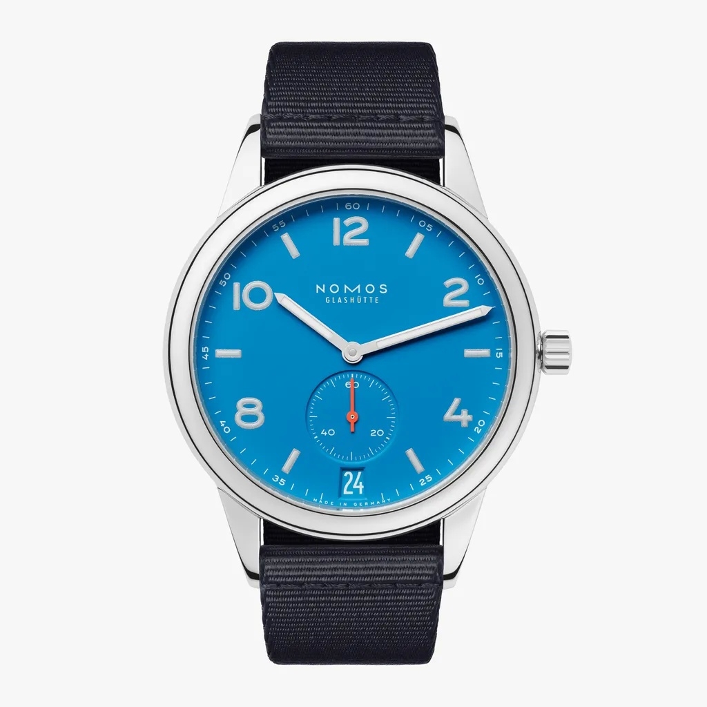 Nomos Glashütte 777 : Club Aqua Automat Datum Siren Blue