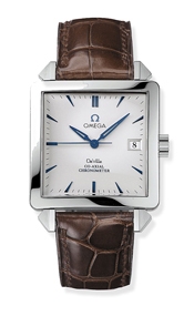 Omega 7803.30.32 : De Ville Byzantium Co-Axial 33.4 Co-Axial Stainless Steel / White / Almada