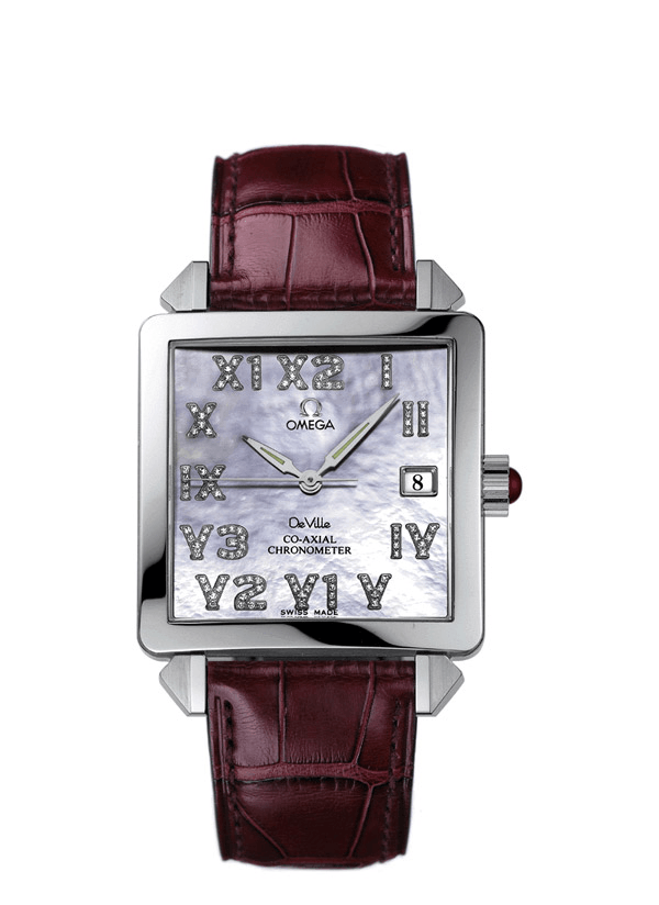 Omega 7805.75.34 : De Ville Byzantium Co-Axial 33.4 Co-Axial Stainless Steel / Blue MOP