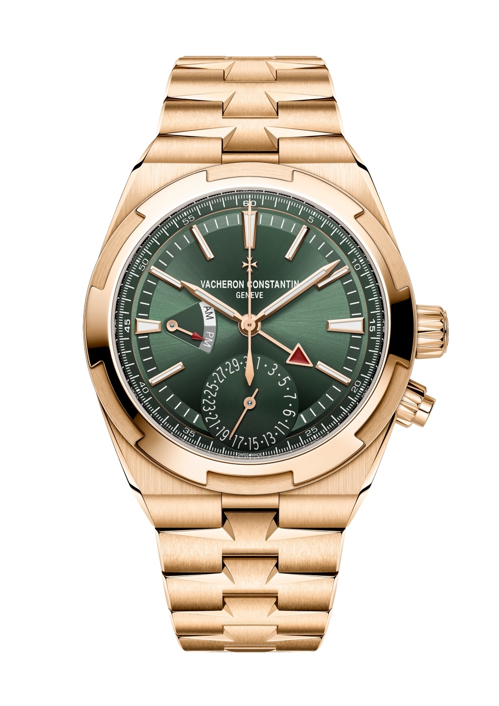 Vacheron Constantin 7920V/210R-B965 : Overseas Dual Time Pink Gold / Green