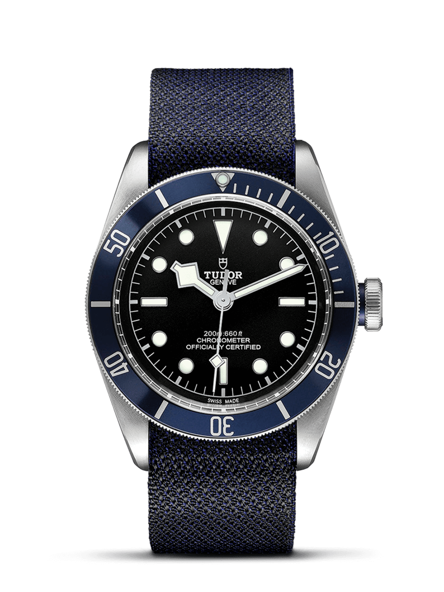 Tudor 79230B-0006 : Heritage Black Bay Blue Manufacture / Fabric