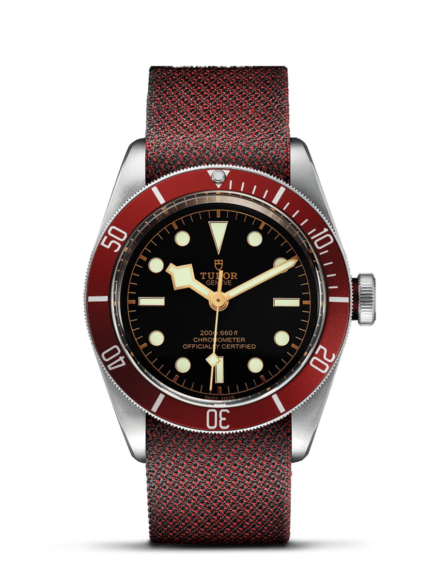 Tudor 79230R-0009 : Heritage Black Bay Red Manufacture / Burgundy Fabric