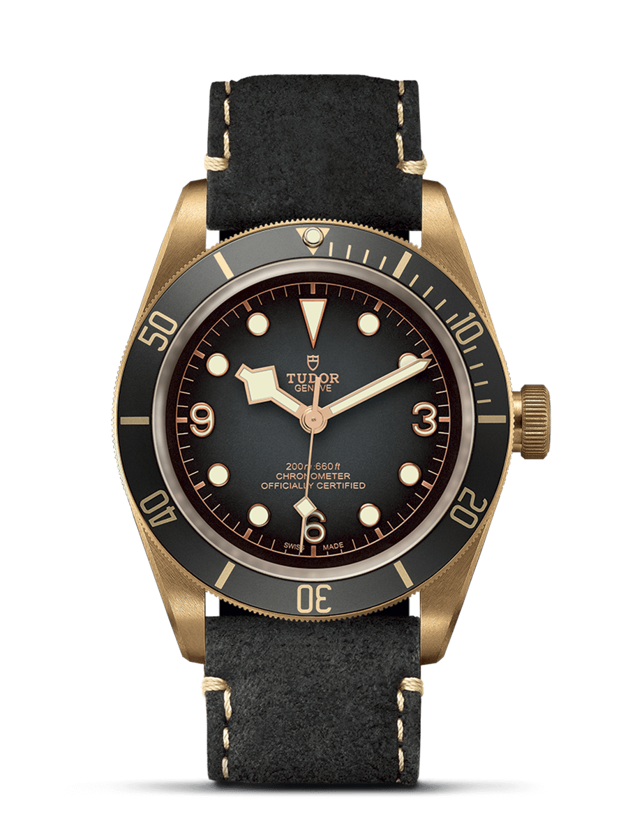 Tudor 79250BA-0001 : Heritage Black Bay Bronze / Slate / Leather