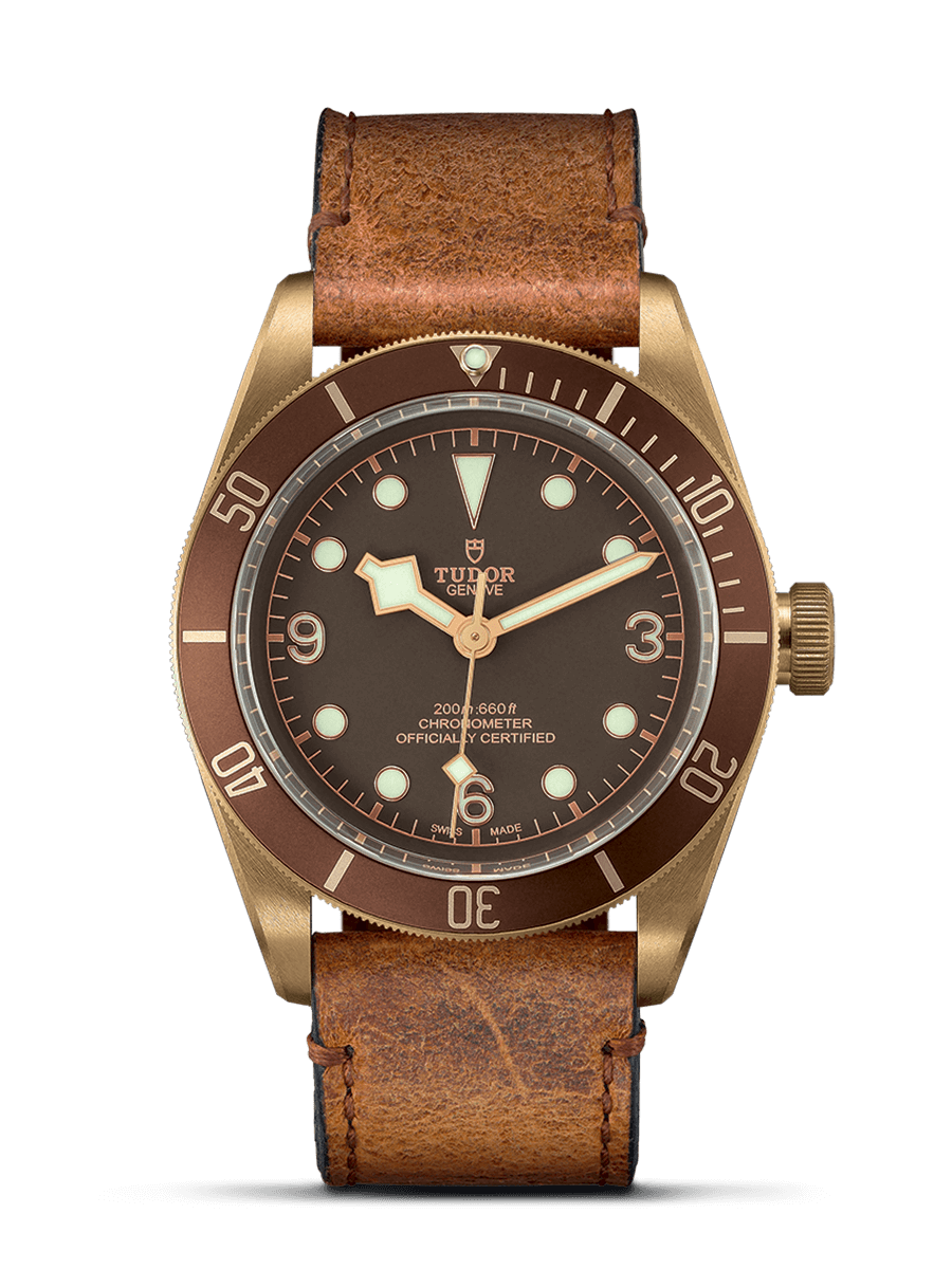 Tudor 79250BM-0005 : Heritage Black Bay Bronze / Brown / Leather