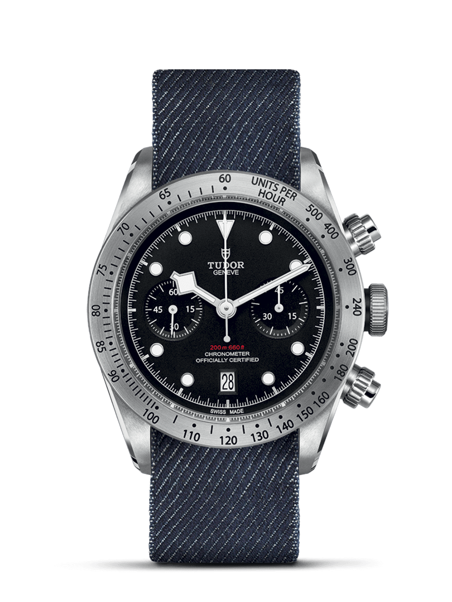 Tudor 79350-0003 : Heritage Black Bay Black Chronograph / Fabric