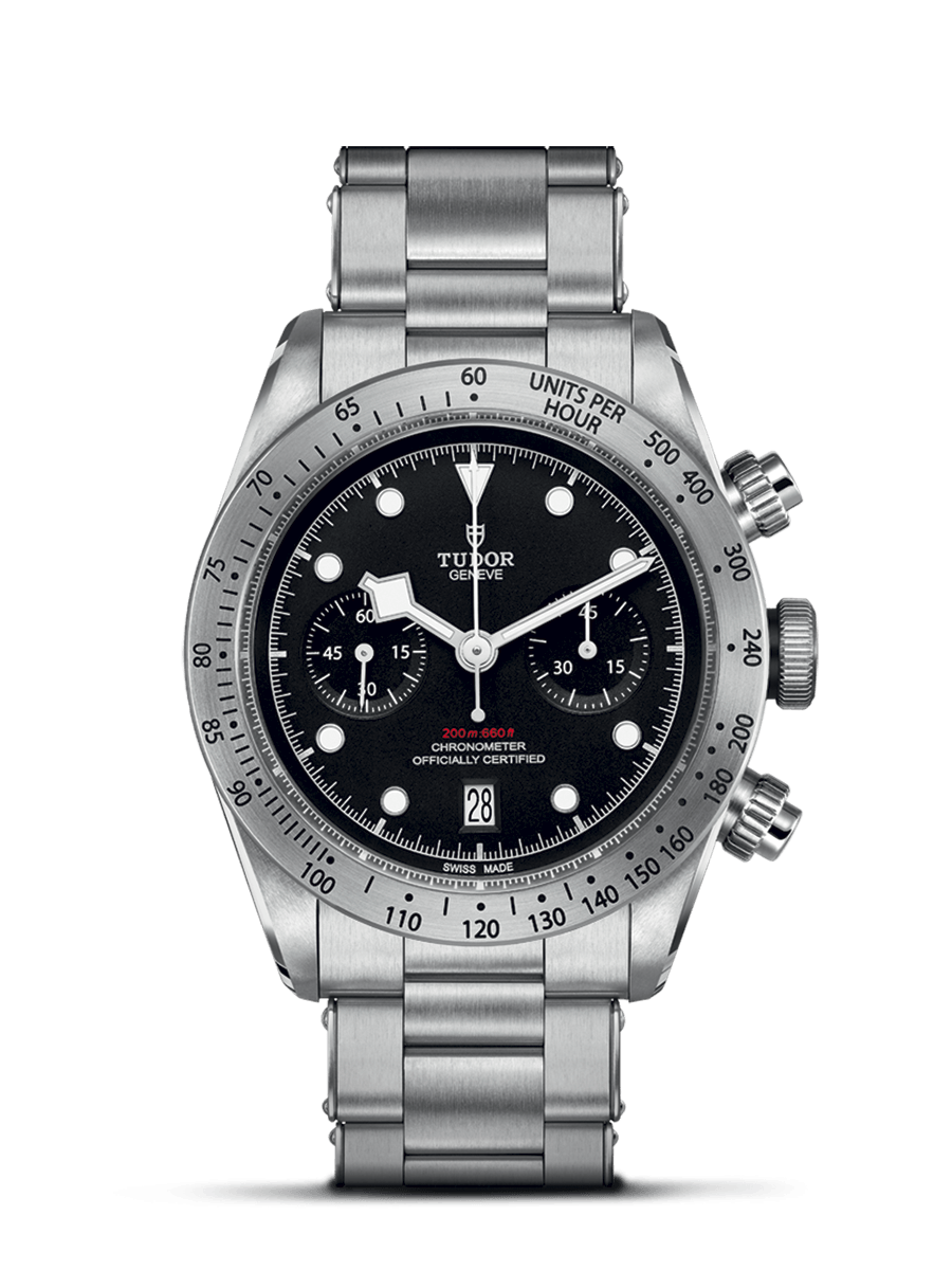 Tudor 79350-0004 : Heritage Black Bay Black Chronograph / Bracelet