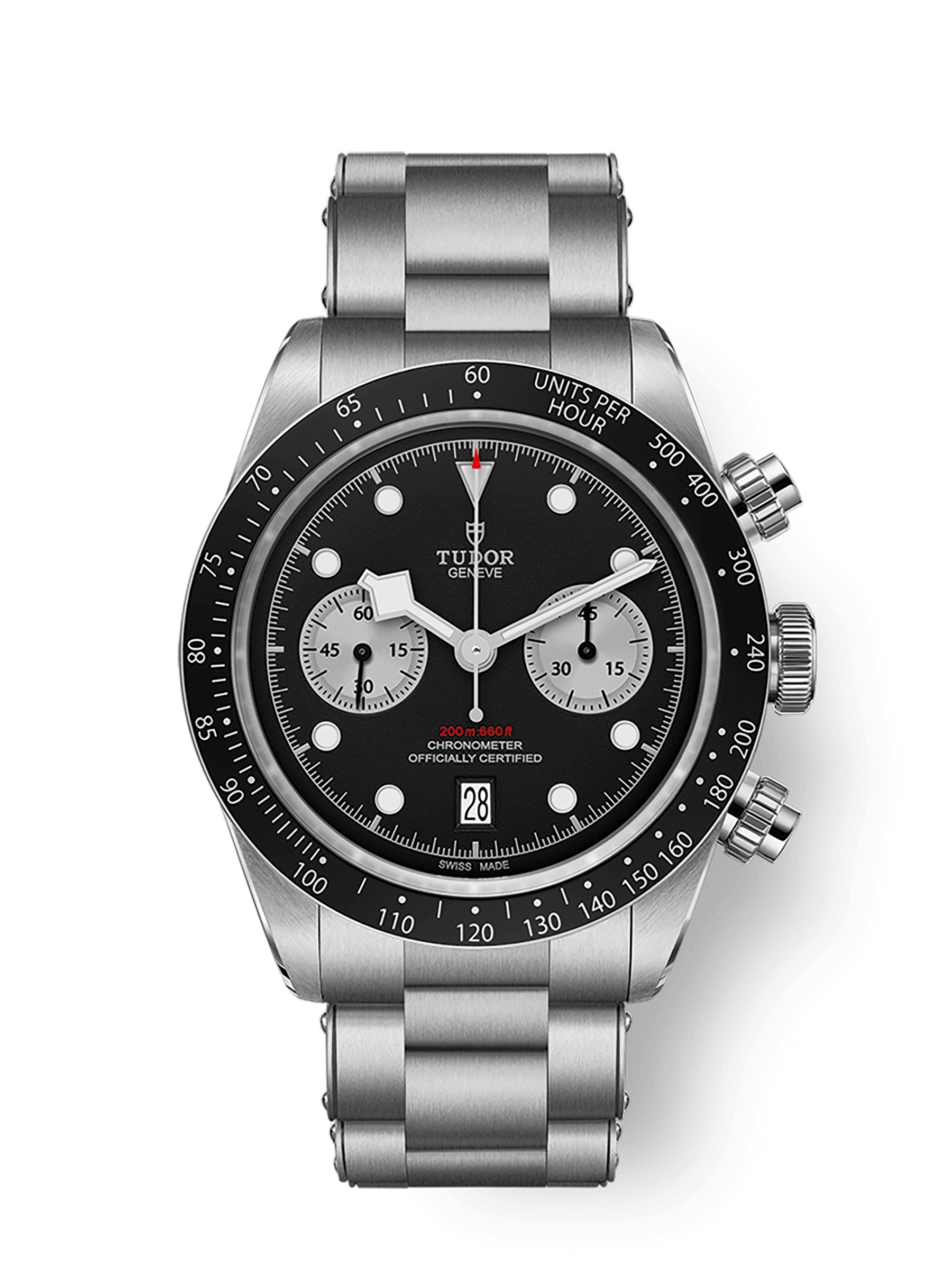 Tudor 79360N-0001 : Heritage Black Bay Chronograph Inverted Panda / Bracelet