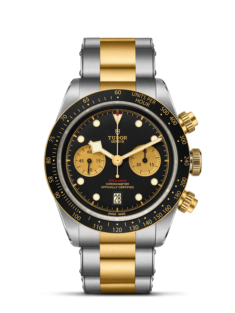 Tudor 79363N-0001 : Heritage Black Bay Chronograph S&G / Black / Bracelet
