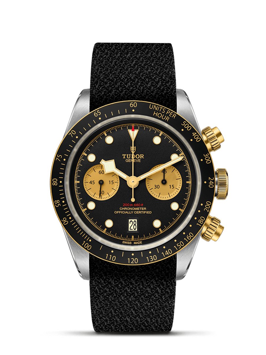 Tudor 79363N-0003 : Heritage Black Bay Chronograph S&G / Black  / Textile