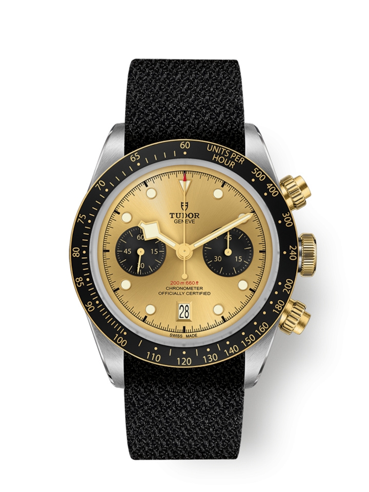 Tudor 79363N-0006 : Heritage Black Bay Chronograph S&G / Champagne / Textile