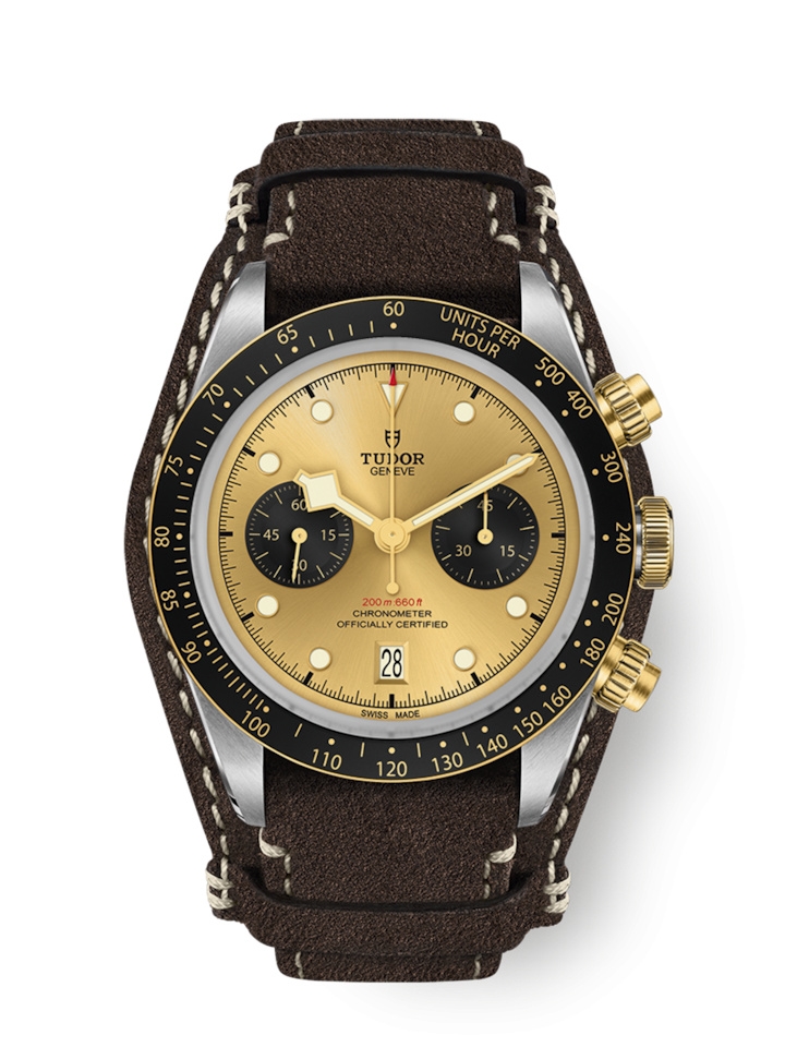 Tudor 79363N-0008 : Heritage Black Bay Chronograph S&G / Champagne / Bund