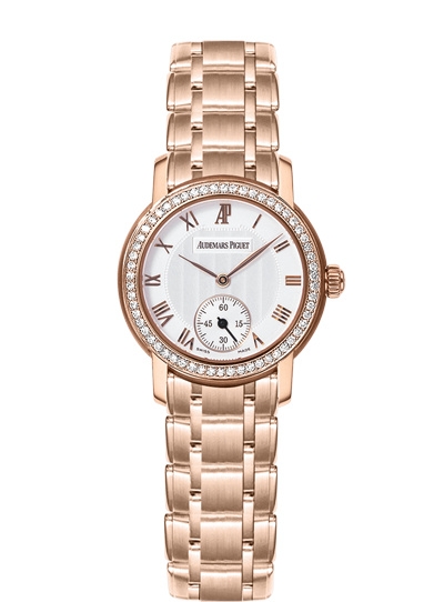 Audemars Piguet 79387OR.ZZ.1229OR.01 : Jules Audemars Small Seconds Pink Gold / Diamond / Silver / Bracelet