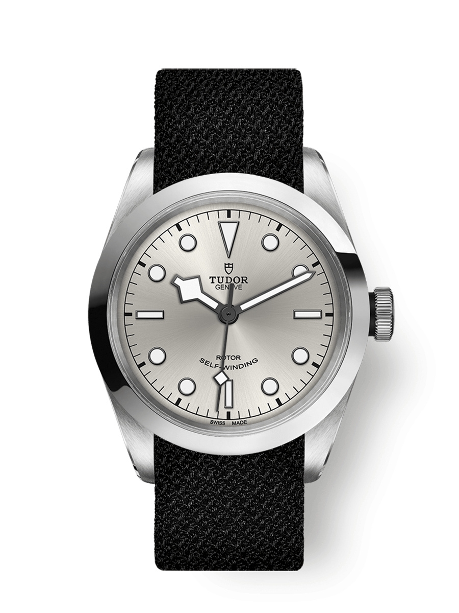 Tudor 79540-0012 : Heritage Black Bay 41 Silver / Black Fabric