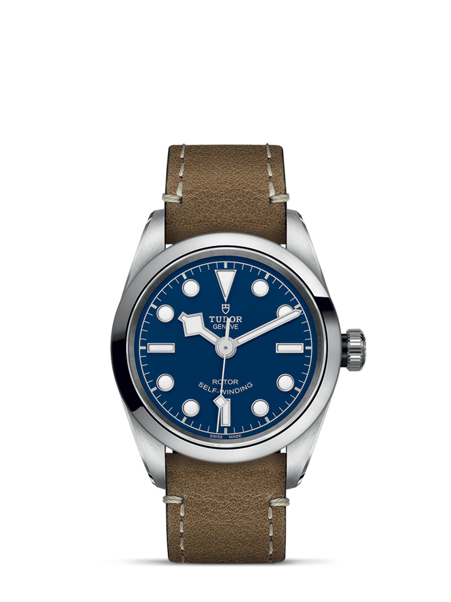 Tudor 79580-0004 : Heritage Black Bay 32 Stainless Steel / Blue / Strap