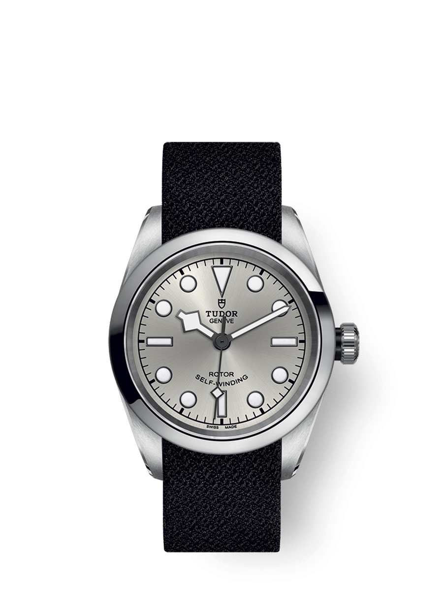 Tudor 79580-0008 : Heritage Black Bay 32 Stainless Steel / Silver / Fabric