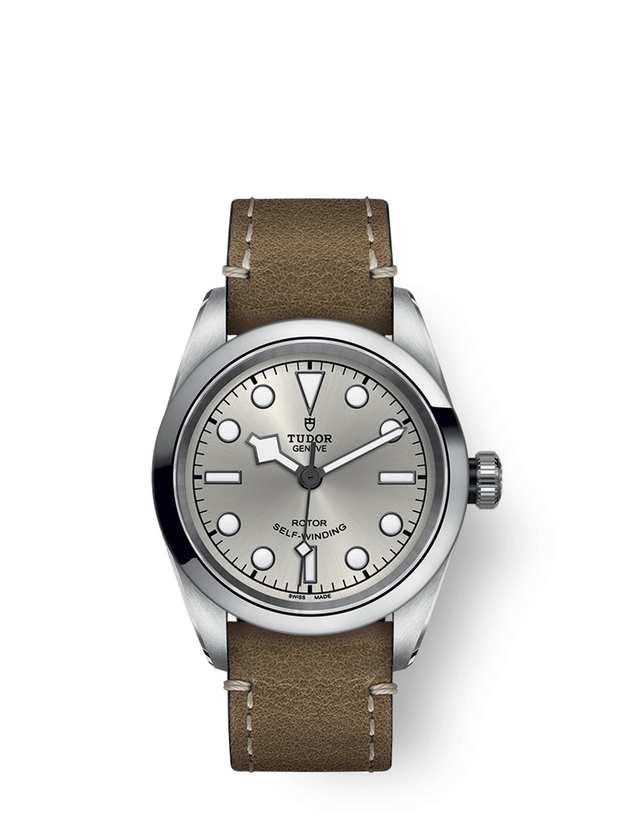 Tudor 79580-0009 : Heritage Black Bay 32 Stainless Steel / Silver / Beige Leather