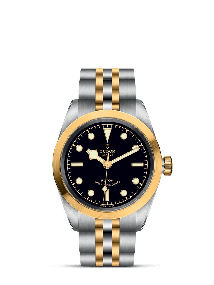 Tudor 79583-0001 : Heritage Black Bay 32 S&G / Black / Bracelet