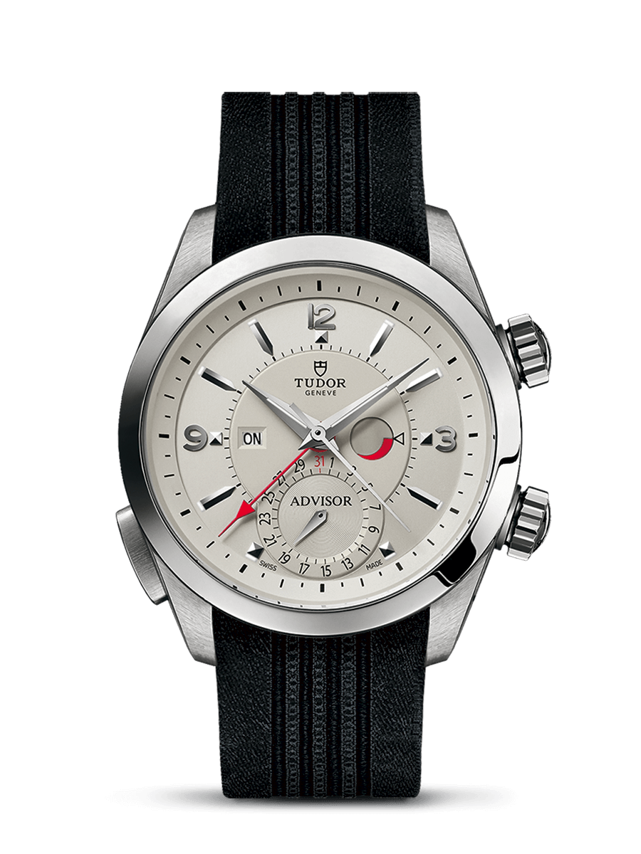 Tudor 79620T-0009 : Heritage Advisor Stainless Steel / TItanium / Silver / Silk