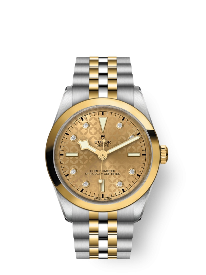 Tudor 79643-0004 : Black Bay 36 S&G / Champagne - Diamond / Bracelet