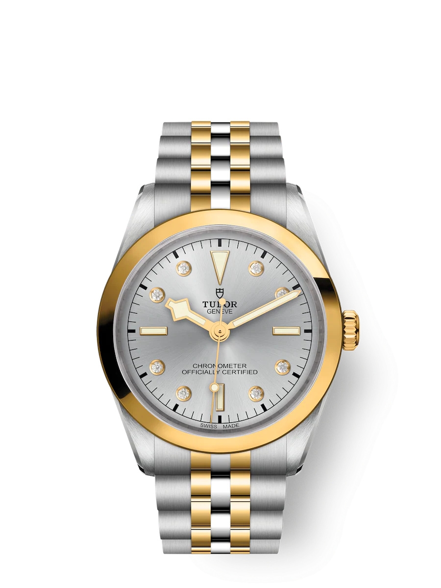 Tudor 79643-0007 : Black Bay 36 S&G / Silver - Diamond / Bracelet