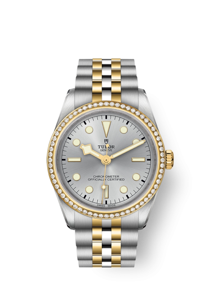 Tudor 79653-0002 : Black Bay 36 S&G - Diamond / Silver / Bracelet