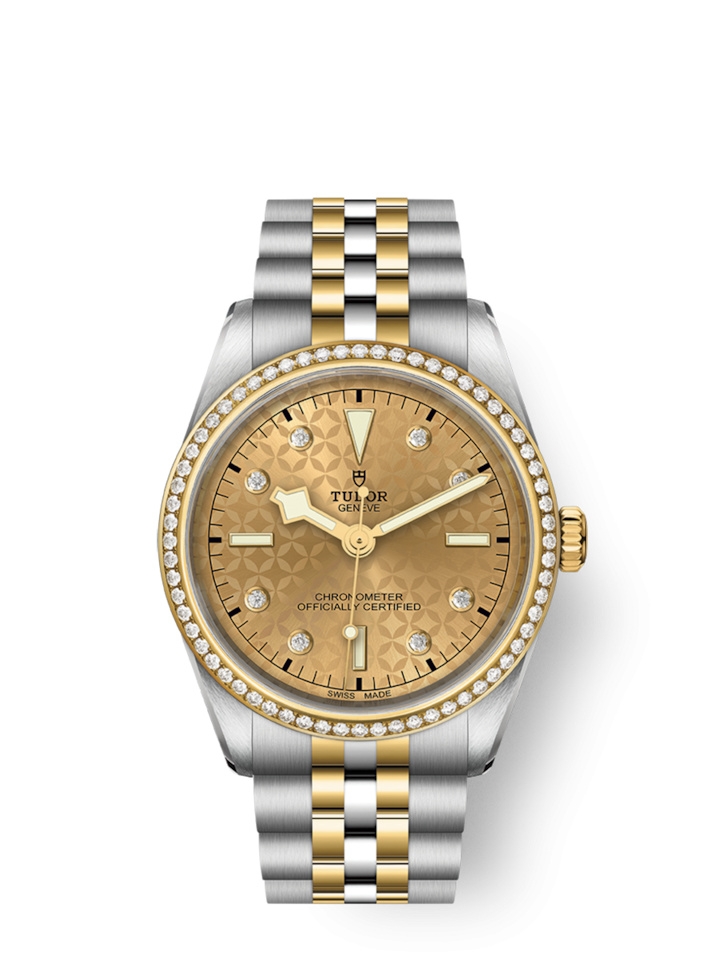 Tudor 79653-0004 : Black Bay 36 S&G - Diamond / Champagne - Diamond / Bracelet