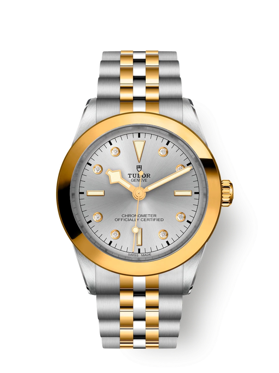 Tudor 79663-0007 : Black Bay 39 S&G / Silver - Diamond / Bracelet