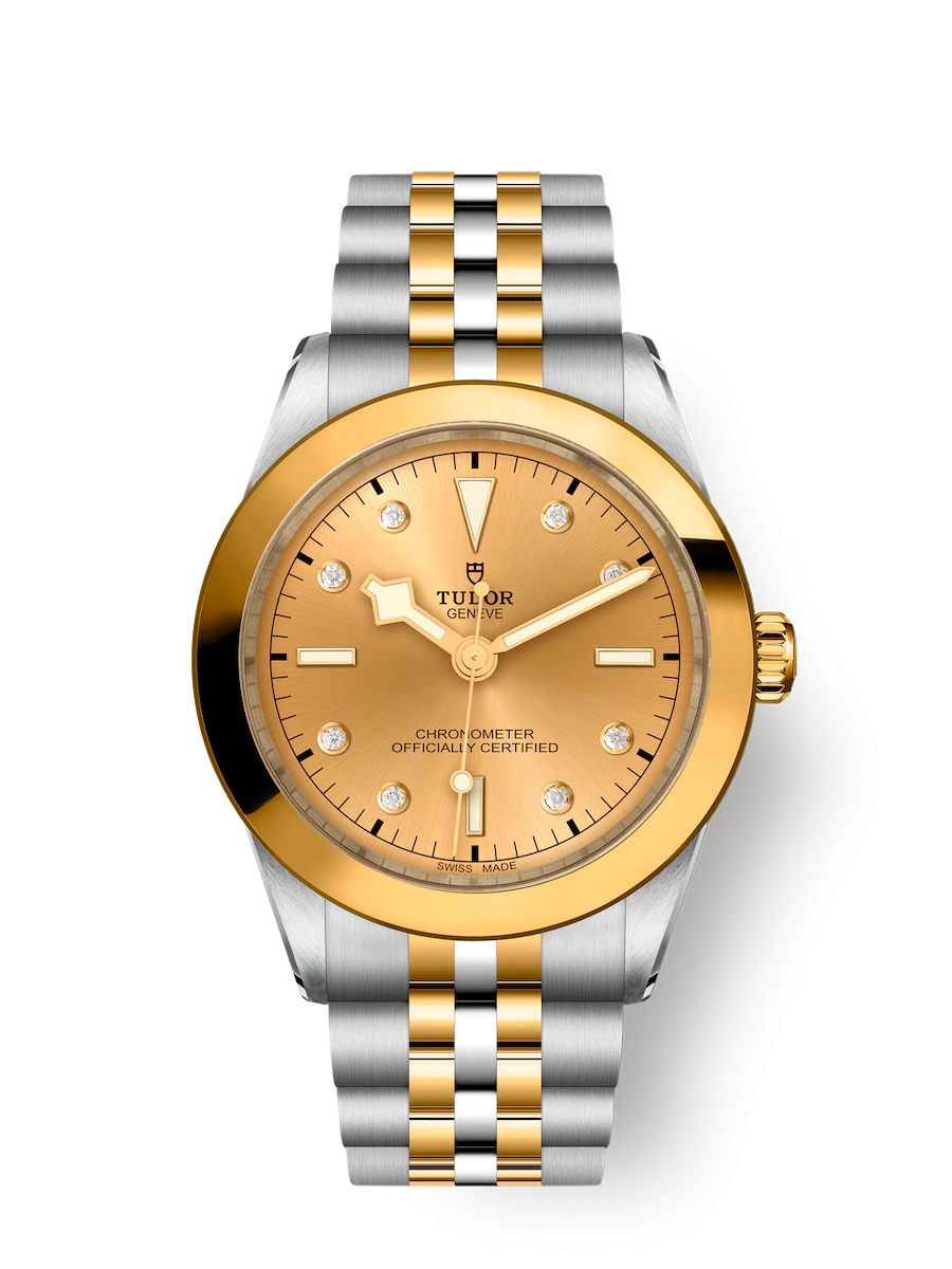 Tudor 79663-0008 : Black Bay 39 S&G / Champagne - Diamond / Bracelet