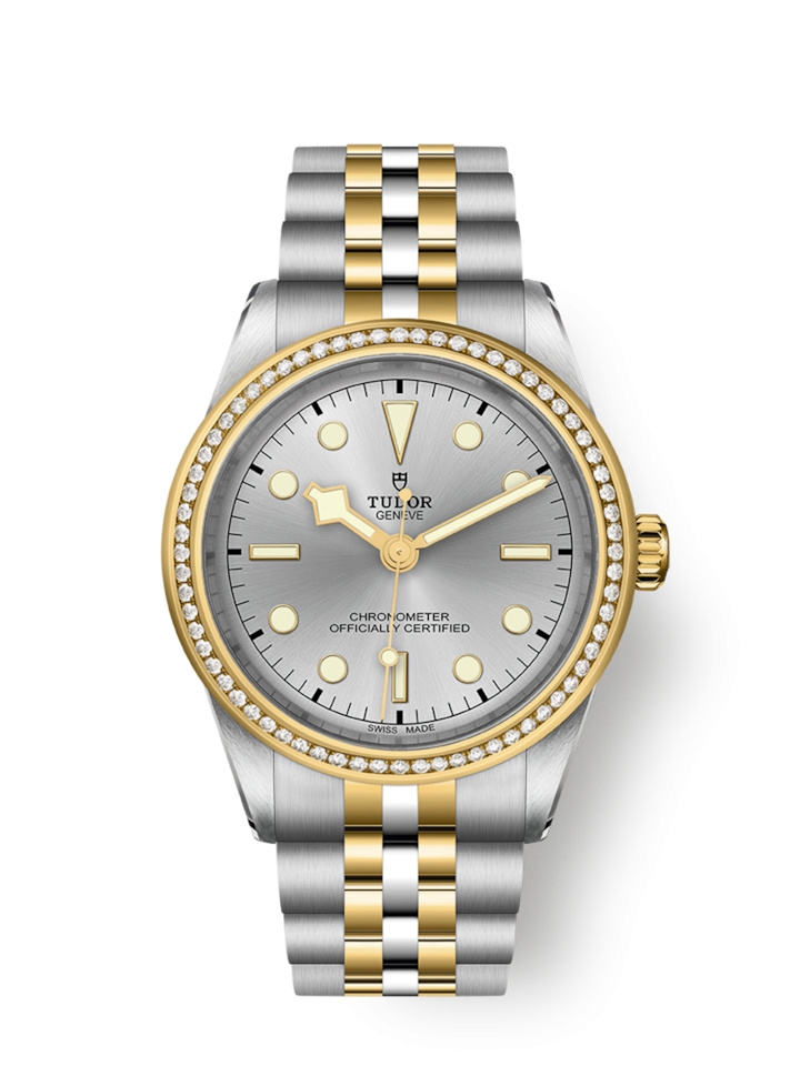 Tudor 79673-0002 : Black Bay 39 S&G - Diamond / Silver / Bracelet
