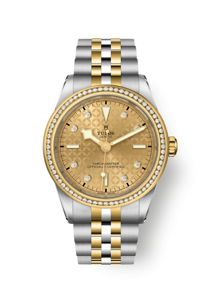 Tudor 79673-0004 : Black Bay 39 S&G - Diamond / Champagne - Diamond / Bracelet