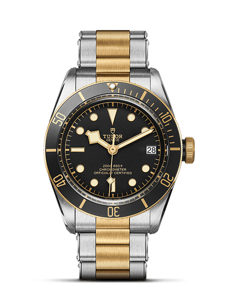 Tudor 79733N-0002 : Heritage Black Bay Black S&G / Stainless Steel / Yellow Gold / Black / Bracelet