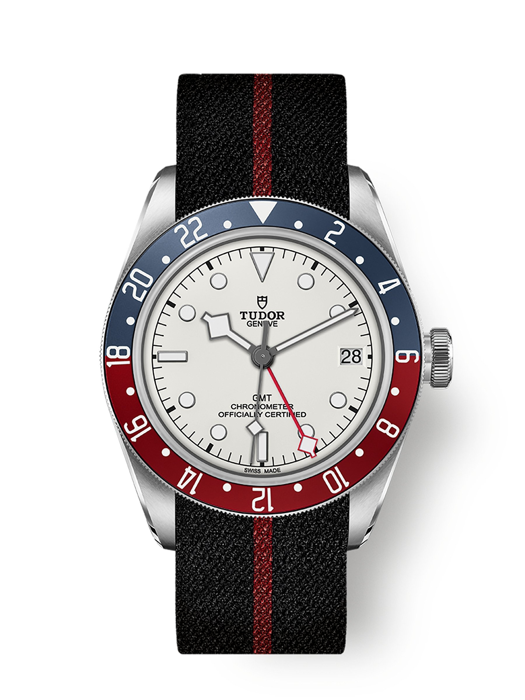 Tudor 79830RB-0012 : Black Bay GMT Stainless Steel / White / Fabric