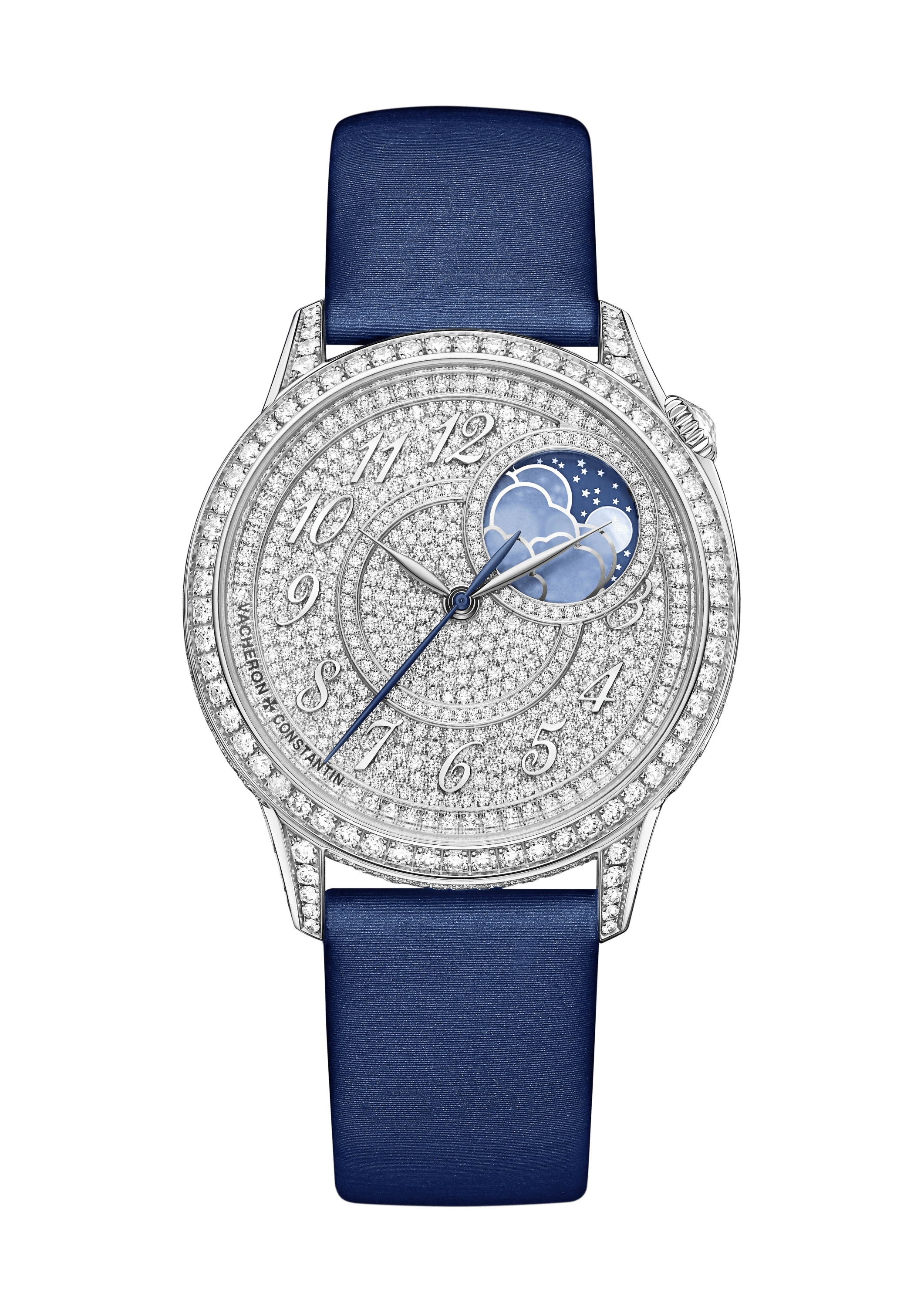 Vacheron Constantin 8006F/000G-B499 : Égérie Moonphase 37 White Gold - Diamond / Diamond