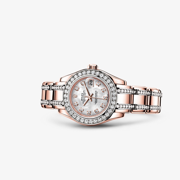 Rolex 80285-0023 : Datejust Pearlmaster 29 Everose Diamond Mother of Pearl Diamond