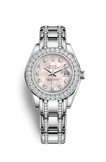 Rolex 80299-0018 : Datejust Pearlmaster 29 White Gold Diamond Mother of Pearl Diamond