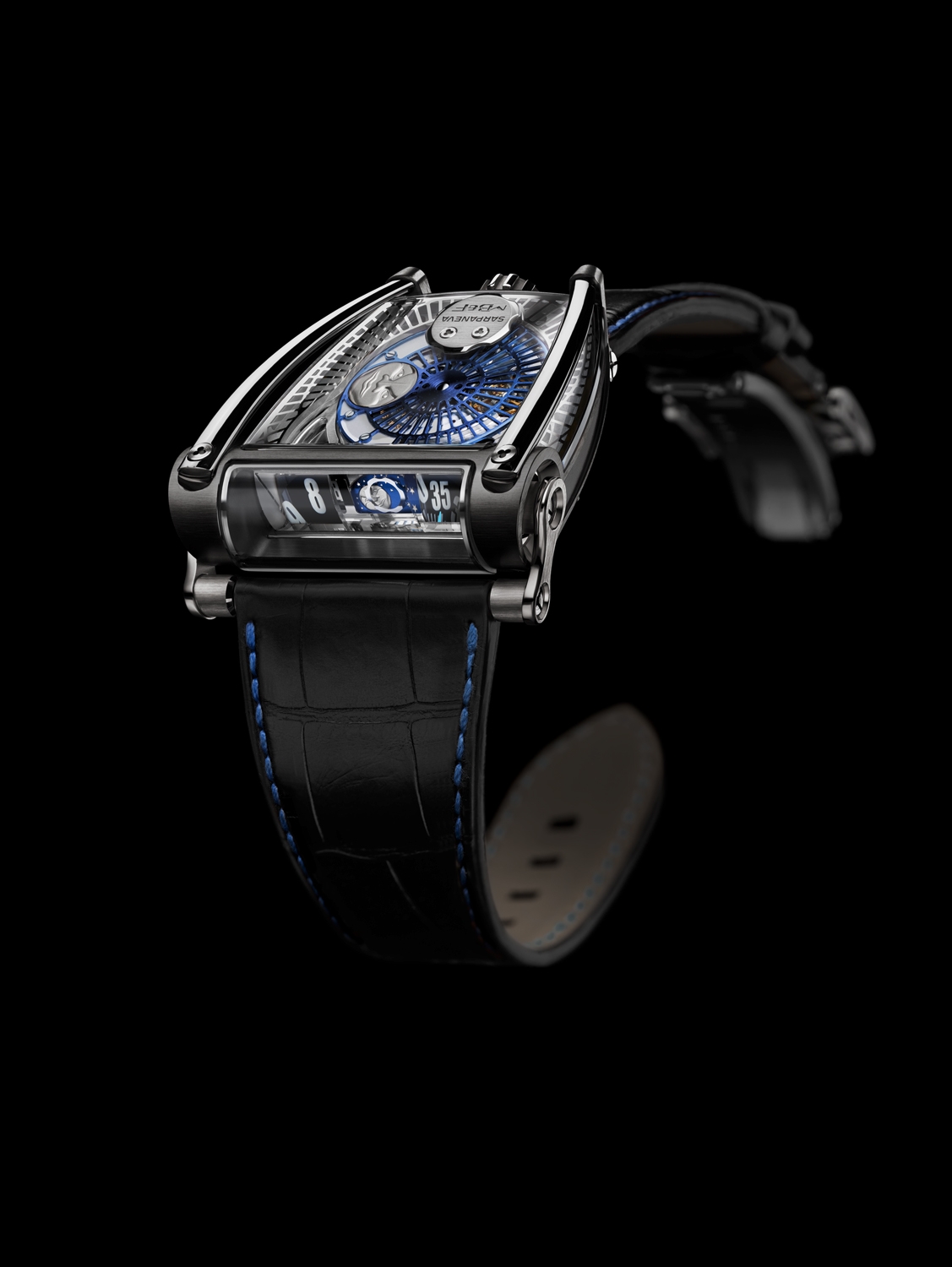 MB&F 81.BTL.B : Horological Machine N°8 HM8 Moonmachine 2 Black Titanium