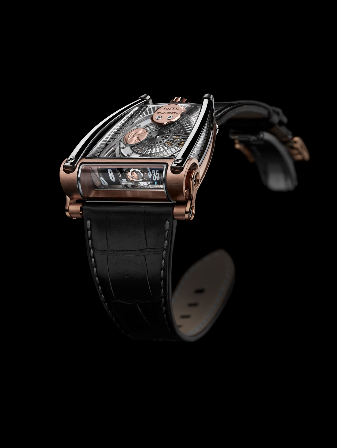 MB&F 81.RTL.B : Horological Machine N°8 HM8 Moonmachine 2 Red Gold