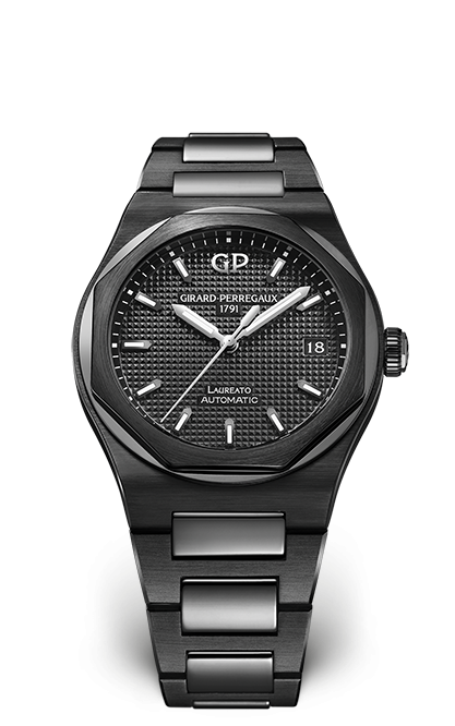 Girard-Perregaux 81005-32-631-32A : Laureato 38 Automatic Ceramic / Black / Bracelet