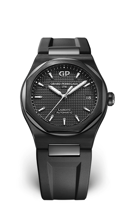 Girard-Perregaux 81005-32-631-FK6A : Laureato 38 Automatic Ceramic / Black / Rubber