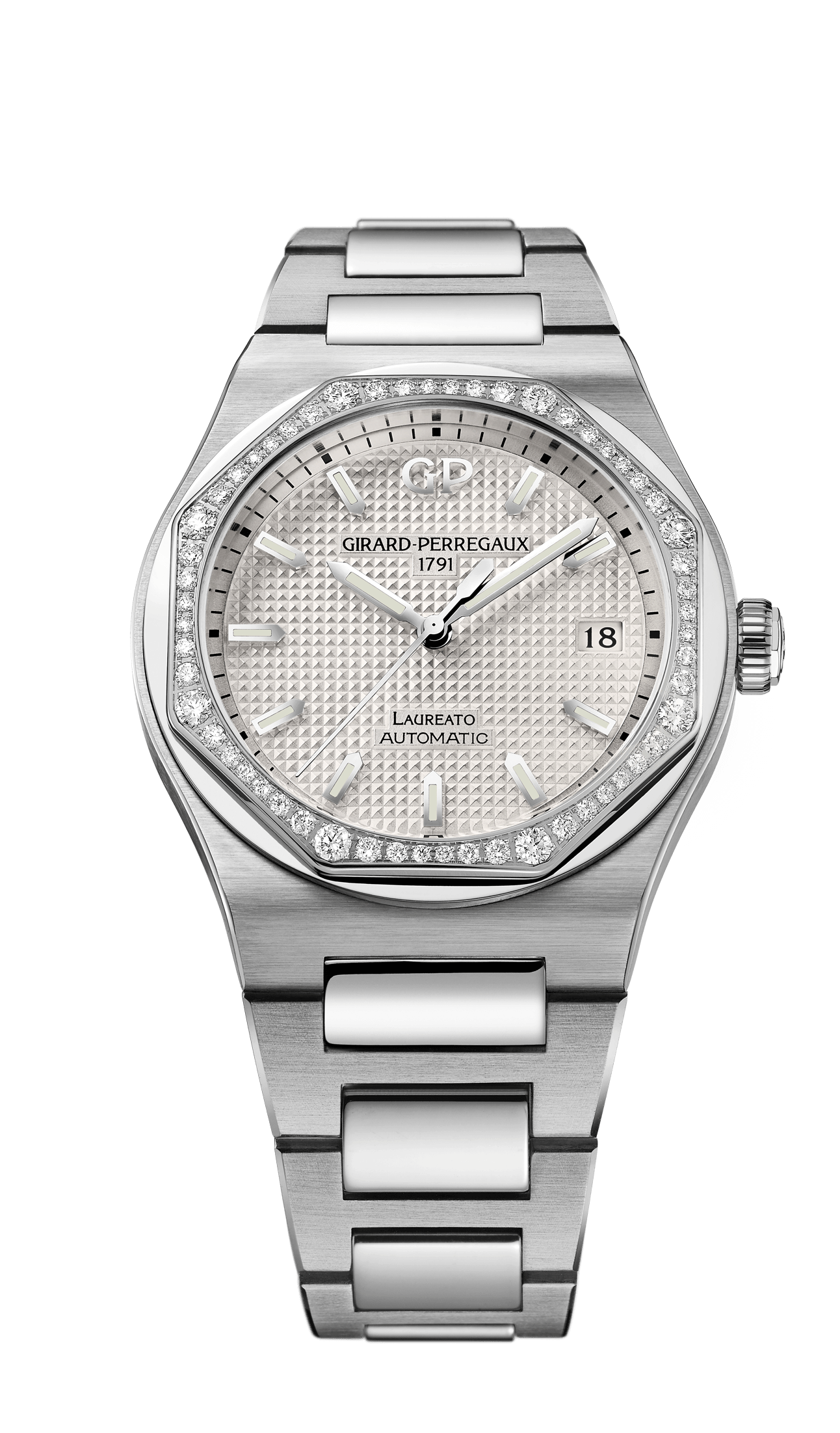 Girard-Perregaux 81005D11A131-11A : Laureato 38 Automatic Stainless Steel / Diamond / Silver