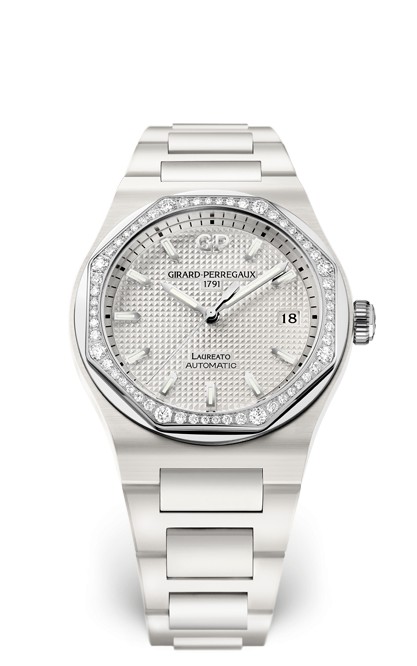 Girard-Perregaux 81005D82A732-32A : Laureato 38 Automatic Ceramic / White / Bracelet