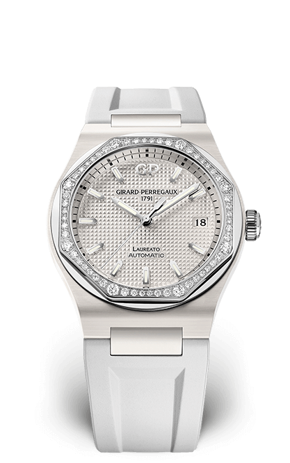 Girard-Perregaux 81005D82A732-FK7A : Laureato 38 Automatic Ceramic / White / Rubber