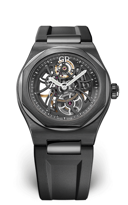 Girard-Perregaux 81015-32-001-FK6A : Laureato 42 Automatic Skeleton Ceramic / Rubber
