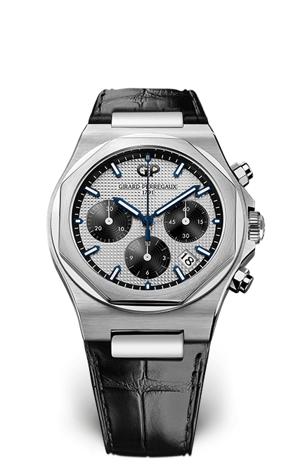 Girard-Perregaux 81040-11-131-BB6A : Laureato 38 Chronograph Stainless Steel / Silver Panda / Alligator