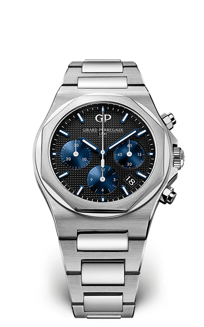 Girard-Perregaux 81040-11-631-11A : Laureato 38 Chronograph Stainless Steel / Black / Bracelet