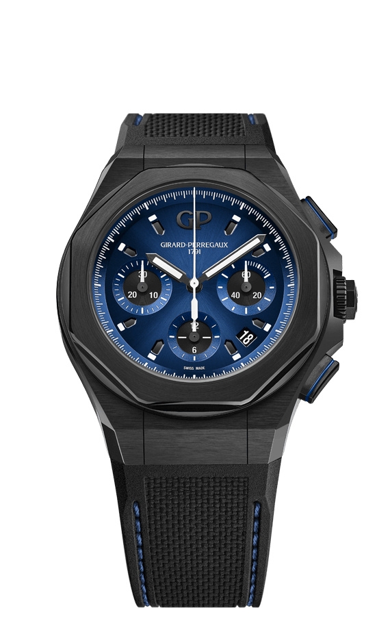 Girard-Perregaux 81060-21-491-FH6A : Laureato Absolute Chronograph Titanium PVD / Blue