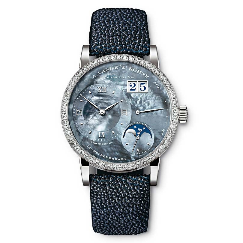 A. Lange & Söhne 819.049 : Little Lange 1 Moonphase White Gold - Diamond / Blue MOP